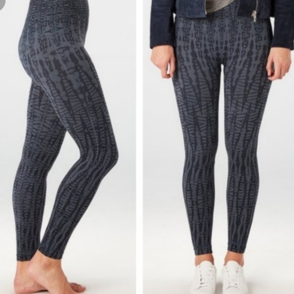 Spanx cropped Leggings 1X Grey and Black